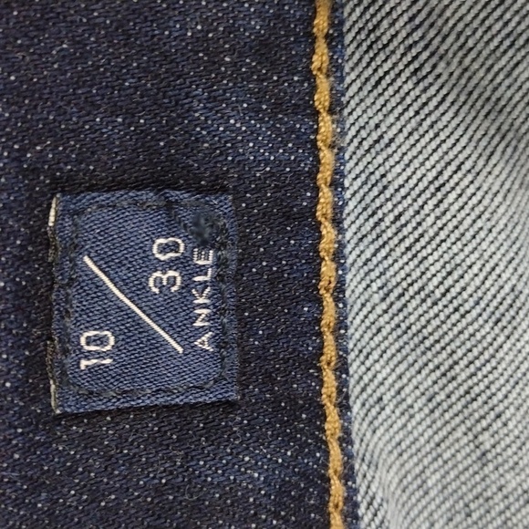 Lucky Brand Los Angeles Sweet Blue Dark Wash Mid Rise Straight Leg Ankle Jean - Picture 6 of 15